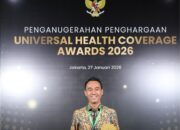 Perluas Cakupan BPJS Gratis Bagi Warga, Bupati OKI Raih UHC Award 2026