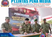 Wapang TNI Dampingi Menhan RI Tinjau Yonif TP 888, Perkuat Pertahanan Negara