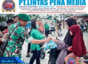Ramadhan Berkah, Koramil Kuala Kencana dan Koramil Jila Bagikan 500 Paket Takjil