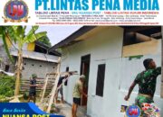 Personel TMMD Ke-127 Kodim 1514/Morotai Laksanakan Pengecatan RTLH di Desa Mandiri