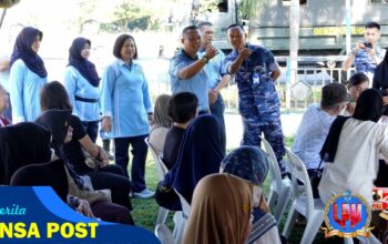 Wujud Kepedulian Kepada Rakyat Banua, Lanud Sjamsudin Noor Gelar Layanan Kesehatan Gratis dan Bazar Murah