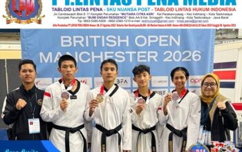 Tim Pelatnas Taekwondo Indonesia Sabet 4 Medali di British Taekwondo International Open 2026 Manchester, Inggris