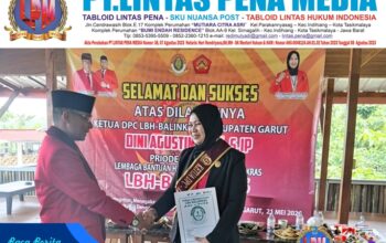 Resmi Dilantik, Dini Agustini Pimpin LBH-BALINKRAS Garut Periode 2026–2029