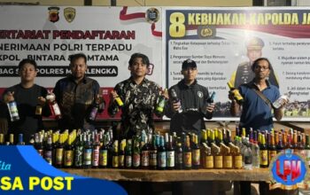 Cipta Kondisi Jelang Laga Persib, Satres Narkoba Polres Majalengka Sita 400 Botol Miras