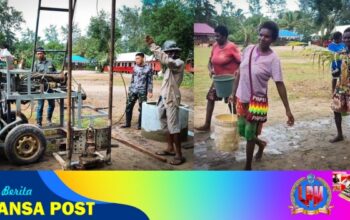 Sumur Bor Pertama Hadir di Kampung Keakwa, Warga Tak Lagi Bergantung pada Air Hujan