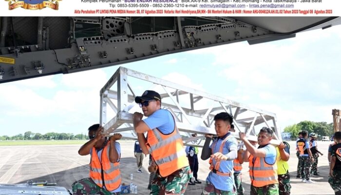 Menembus Jarak Demi Terangnya Negeri, Lanud Sjamsudin Noor Dukung Misi Airbus A-4002M TNI AU Percepat Pemulihan Kelistrikan Sumatera