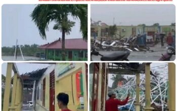 Cuaca Ekstrem Landa Bandar Laksamana, Kepala Desa Muntai Imbau Warga Selalu Waspada Desa Muntai