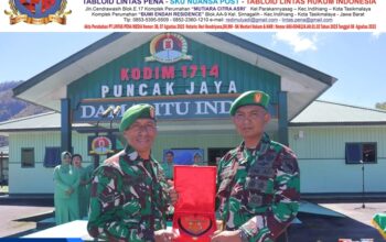Kodim 1714/Puncak Jaya Gelar Korps Rapot Pindah Satuan dan Penerimaan Personel Baru