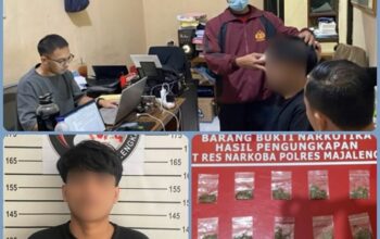 Gagalkan Peredaran Tembakau Sintetis di Bongas Wetan, Satres Narkoba Polres Majalengka Gulung Satu Tersangka
