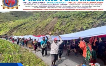 Peringatan Hari Lahir Pancasila, 800 Warga Puncak Jaya Kirab Bendera 50 Meter