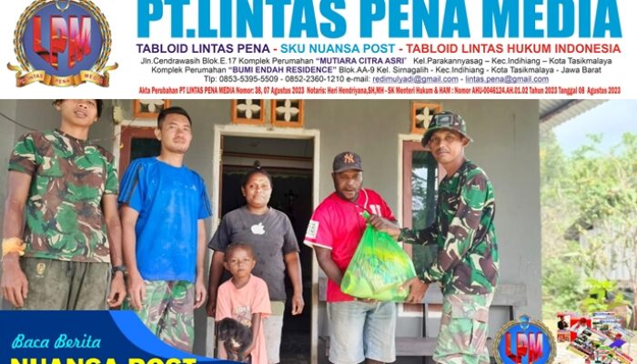 Satgas TMMD Ke-129 Kodim 1807/Sorong Selatan Bagikan 100 Paket Sembako dan Nutrisi, Wujud Nyata Kepedulian Cegah Stunting