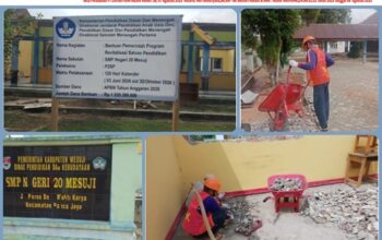 Miris Rp.1,5 Milyar Pembangunan Revitalisasi SMPN 20 Panca Jaya Diduga Korupsi Alat Pelindung Diri