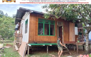 TMMD Ke-129 Kodim 1807/Sorong Selatan Mulai Wujudkan Rumah Layak Huni Bagi Masyarakat
