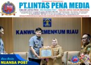 Bupati Bengkalis Terima Penghargaan Pengelolaan JDIHN Terbaik Kedua dari Kakanwil Kementerian Hukum Riau