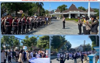 Polres Majalengka Kawal 150 Masa Aksi Damai AMMPASA Penyapaian Aspirasi Terkait Makan Bergizi Gratis