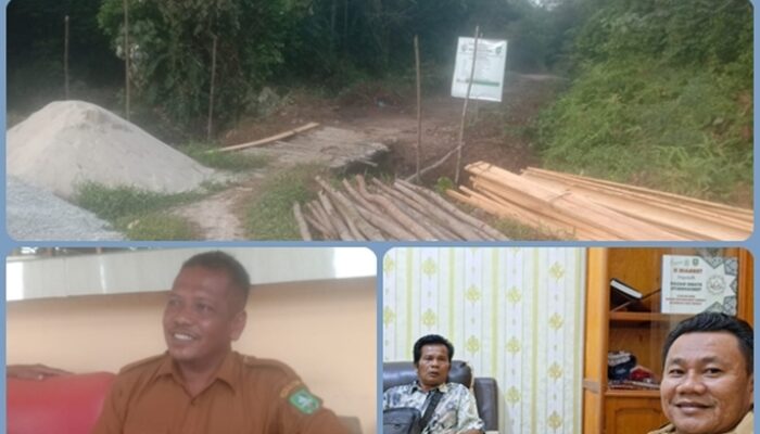 Pemerintah Desa Pangkalan Pinang Sedang Giat Melaksanakan Kegiatan Pembangunan Duiker Jalan Rumbia Dana DD TA 2026