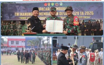 TMMD Ke-129 Resmi Dibuka di Parungponteng Kab.Tasikmalaya, Perkuat Sinergi TNI, Pemerintah dan Masyarakat Bangun Desa