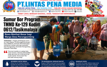 Sumur Bor Program TMMD Ke-129 Kodim 0612/Tasikmalaya Bawa Manfaat Besar bagi Warga Desa Parungponteng