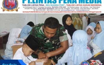 Satgas TMMD Ke-129 Kodim 0612/Tasikmalaya Ajarkan Mengaji Anak-Anak di Madrasah Al-Ikhlas Desa Parungponteng