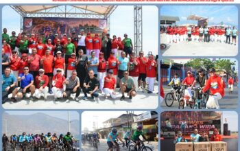 Semarak HUT Ke-1 Kodam XXIII/Palaka Wira, Korem 132/Tdl Ikuti Gowes Palaka Wira