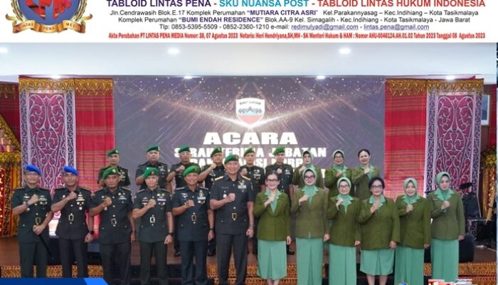 Pangdam I/BB Pimpin Serah Terima Pejabat dan Tradisi Korps Pejabat Kodam I/BB