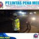 Antisipasi Kejahatan Malam, Polsek Cikijing Gelar Blue Light Patrol