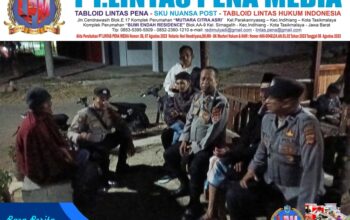Wujudkan Lingkungan Aman, Kapolsek Malausma Bersama Bhabinkamtibmas Sambangi Pos Kamling dan Berikan Imbauan Kamtibmas