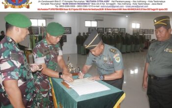 Korps Raport Kodim 0612/Tasikmalaya: Regenerasi Tugas, Silaturahmi Tetap Terjaga