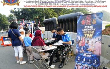 TNI Gelar Bhakti Kesehatan Gratis Sambut HUT ke-81 TNI