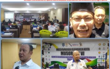 Soedrajat Terpilih Kembali Pimpin KONI Banjar 2026-2030 Meski Musorkot VI Sempat Ricuh