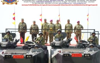 Wakil Panglima TNI dan Sejumlah Pejabat Negara Terima Warga Kehormatan dan Brevet Korps Marinir