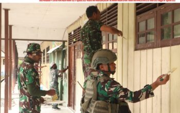 Kodim 1714/PJ Gelar Karya Bakti Merah Putih SMP Negeri 1 Mulia Kab. Puncak Jaya