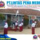 Police Goes to School, Bhabinkamtibmas Polsek Cikijing Aipda Harry Jadi Pembina Upacara dan Memberikan Edukasi Tentang Bullying di SD Negeri Sunalari