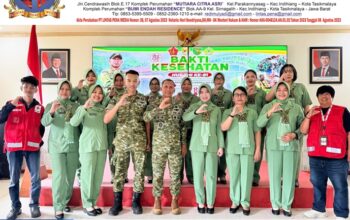 Sambut HUT TNI ke-81, Kodim 1710/Mimika Gelar Bakti Kesehatan