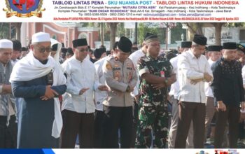 Menundukkan Diri Memohon Hujan, Wakapolres Majalengka Bersama Bupati Hadiri Salat Istisqa di Alun-Alun
