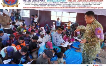 Puspsi TNI Bersama Kodim 1612/Manggarai dan Yonif TP 834/WM Berikan Trauma Healing kepada Penyintas Gempa