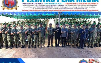 Wapang TNI Bersama Menhan RI Tinjau Kesiapan Yonif TP di Kalimantan Utara