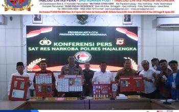 Operasi Senyap Satresnarkoba Majalengka Bongkar 5 Kasus, 7 Orang Diamankan