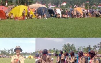 Pelaksanaan LT 2 Pramuka Tingkat Kecamatan Cikoneng  