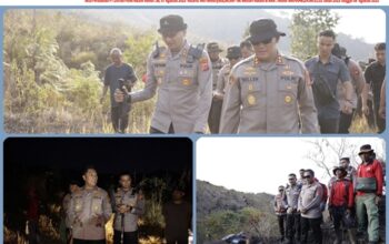 Tindak Lanjut Lanjut Arahan Kapolda Jabar, Kapolres Majalengka dan Kapolres Kuningan Turun Langsung Sisir Karhutla Gunung Ciremai