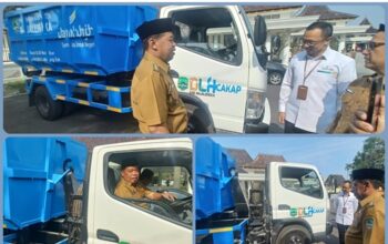 DLH Majalengka Terima Bantuan Mobil Pengangkut Sampah dari CSR Bank BJB